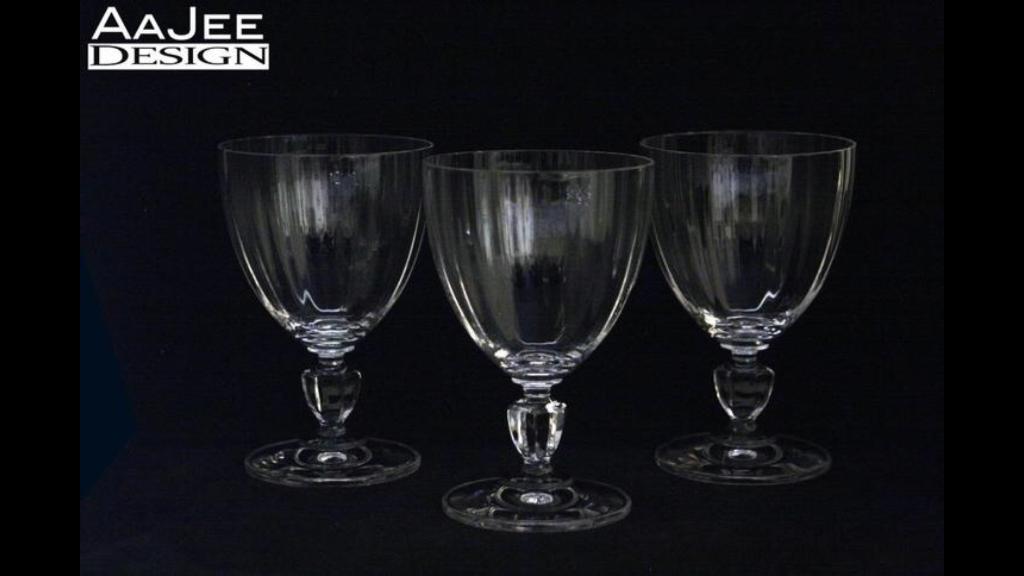 Set van 3 Luminarc - Quadro - Sorbet glas - Ice cream coupes, Ophalen of Verzenden, Gebruikt, Overige typen