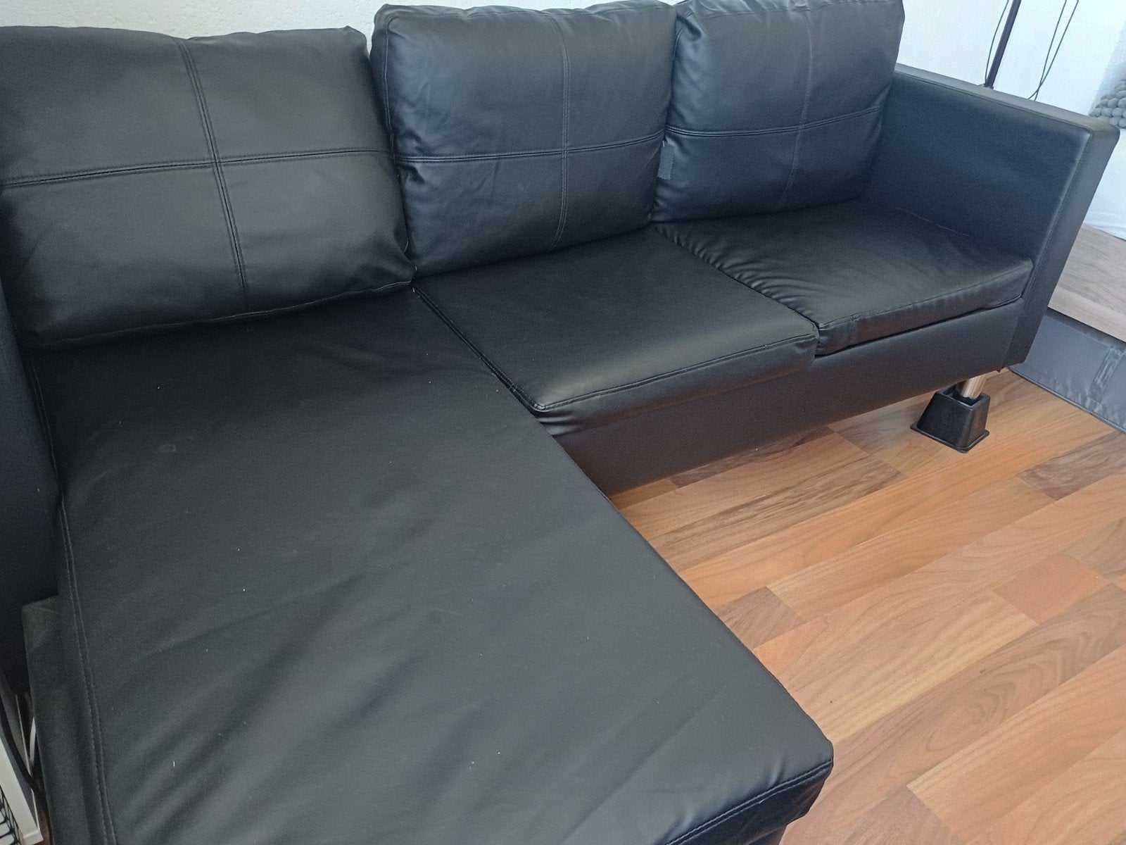 Vida xl Driezits ⁹L-vormige bank - Comfortabel en stijlvol, Hoekbank, Driepersoons, Ophalen of Verzenden, Zo goed als nieuw