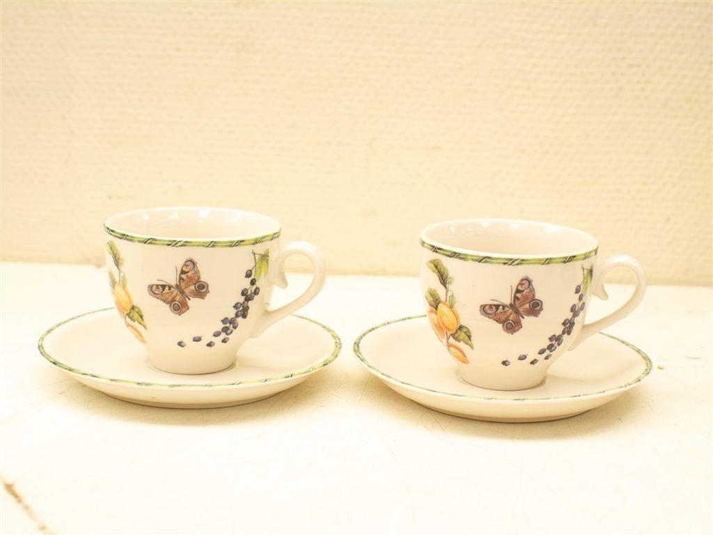4 JBS home collection kop en schotel 32952, Gebruikt, Ophalen of Verzenden, Bord(en), Wedgwood