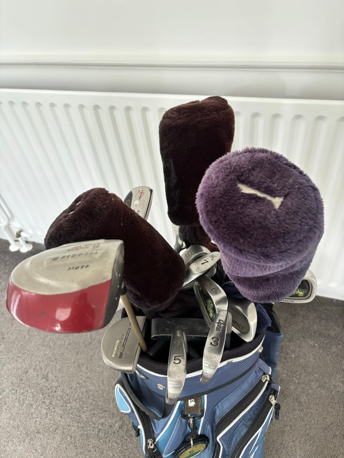 Complete linkshandige Golfset met Tas en Diverse Clubs, Sport en Fitness, Golf, Ophalen, Gebruikt, Set, Overige merken