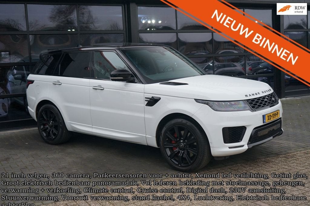 Land Rover Range Rover Sport 2.0 P400e Autobiography Dynamic, Auto's, Automaat, Dealer onderhouden, Gebruikt, 4 cilinders