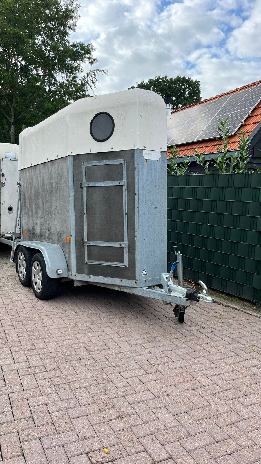 Paardentrailer, 1,5 paards, Ophalen, Gebruikt, 1½-paards trailer