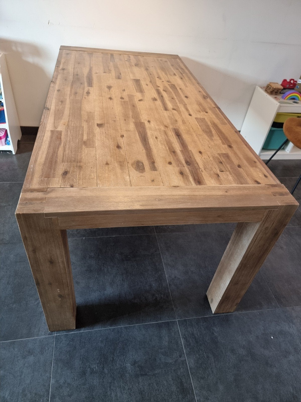 Woonprogramma Kalix Profijt Meubel Acaciahout White Brussel, Huis en Inrichting, Kasten | Dressoirs, Ophalen, Gebruikt, Met deur(en)