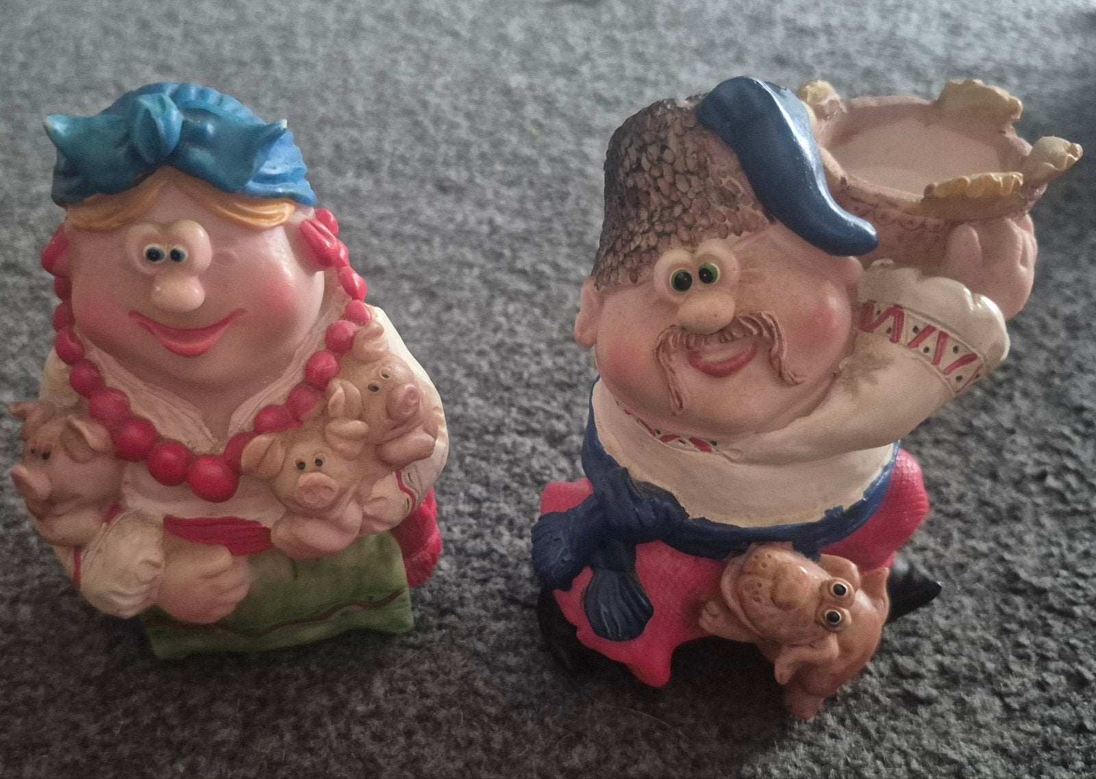 Unieke handgemaakte beeldjes uit Oekraïne: Man en Vrouw, Ophalen of Verzenden, Gebruikt, Mens
