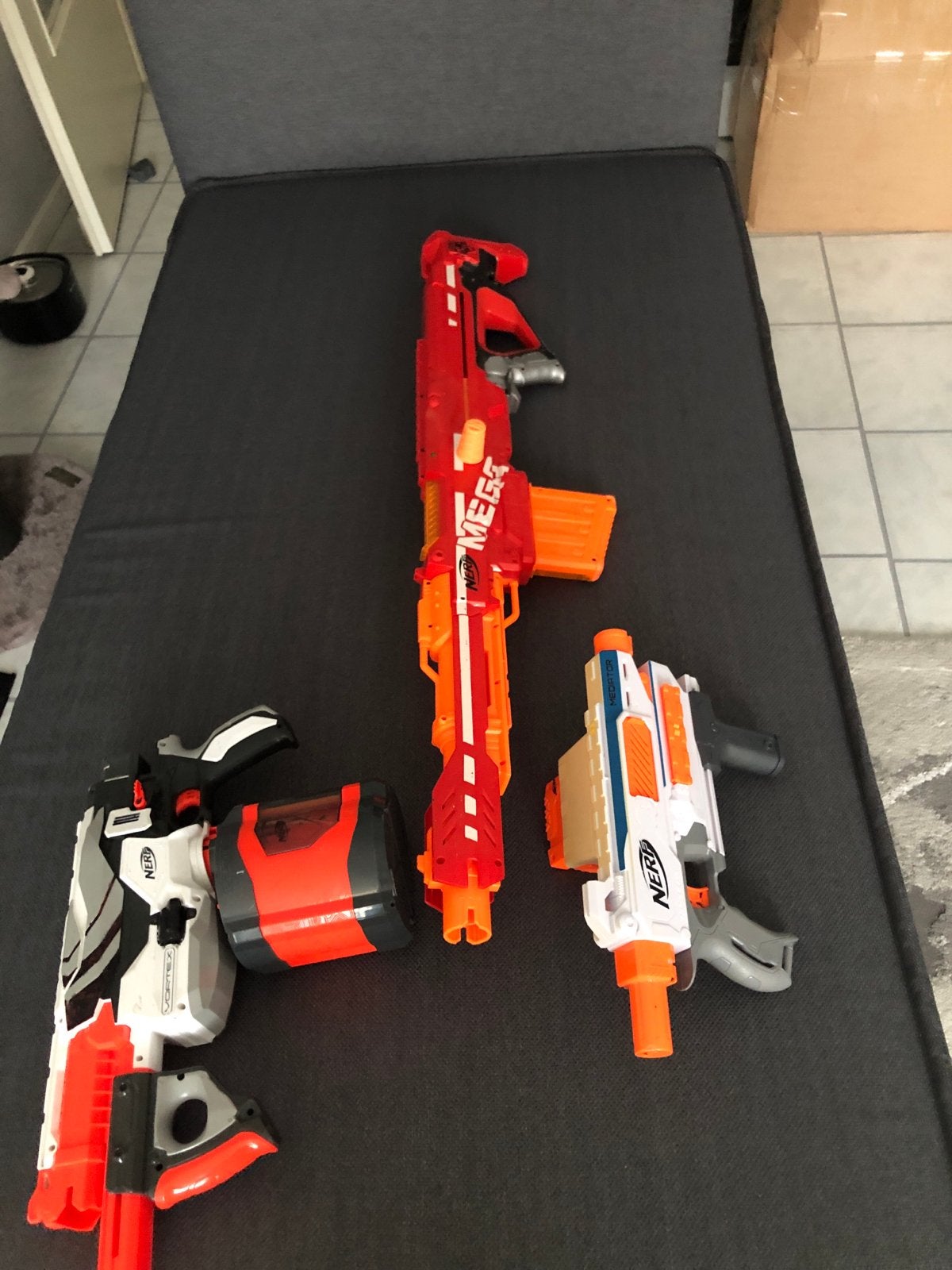 Nerf Mega en Vortex Blasters - Set van 3, Kinderen en Baby's, Speelgoed | Overig, Gebruikt, Jongen of Meisje, Ophalen of Verzenden