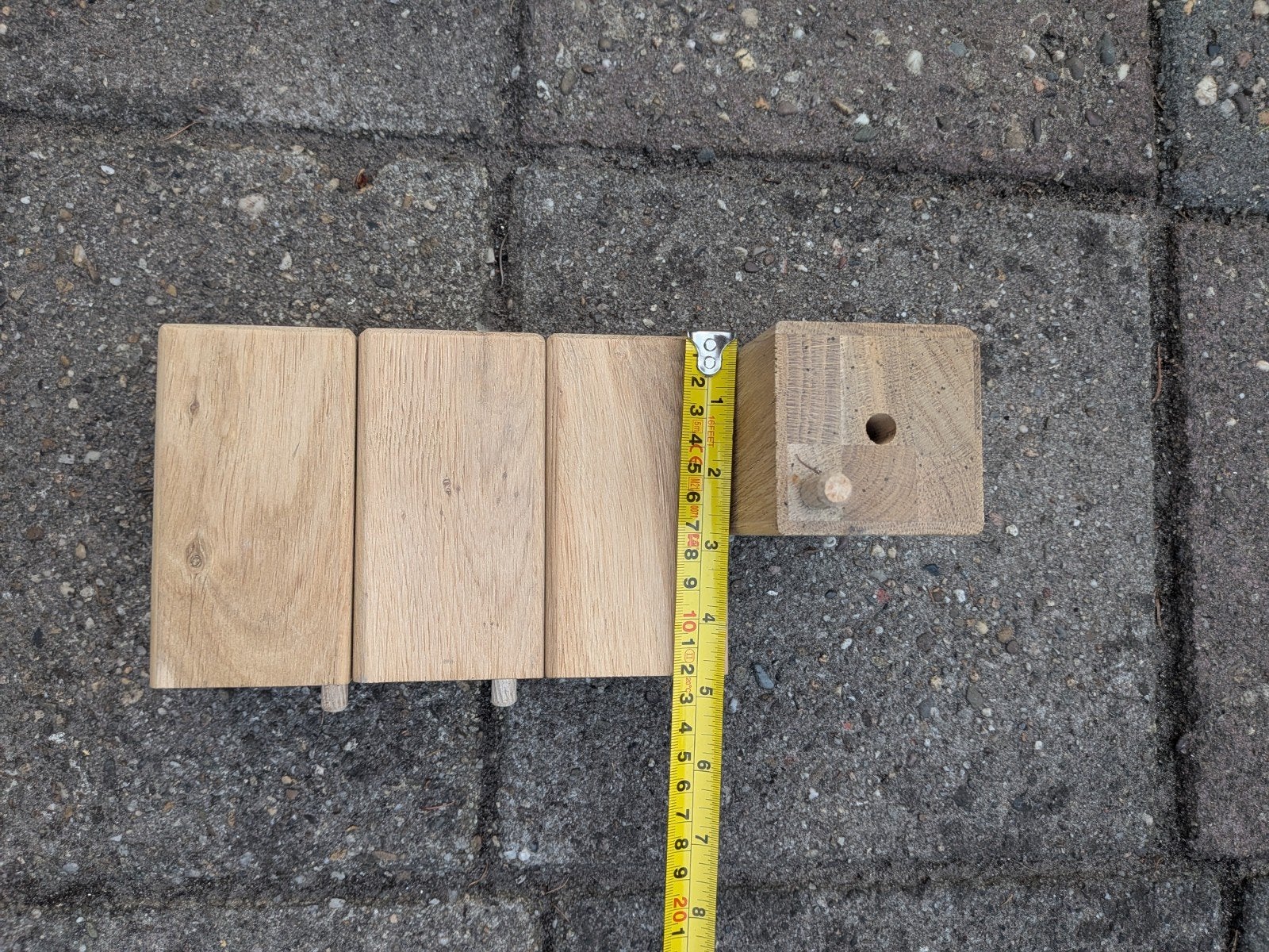 Massieve houten poten, Ophalen, Minder dan 150 cm