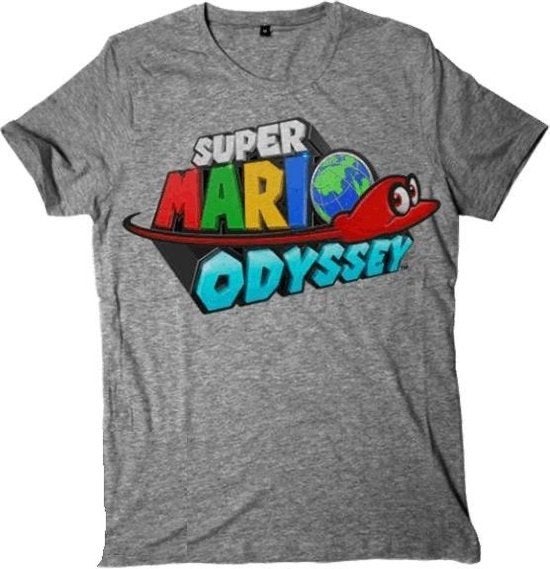 Super Mario Odyssey T-Shirt - Nieuw - Maat M, Ophalen of Verzenden, Nieuw, Maat 48/50 (M), Grijs