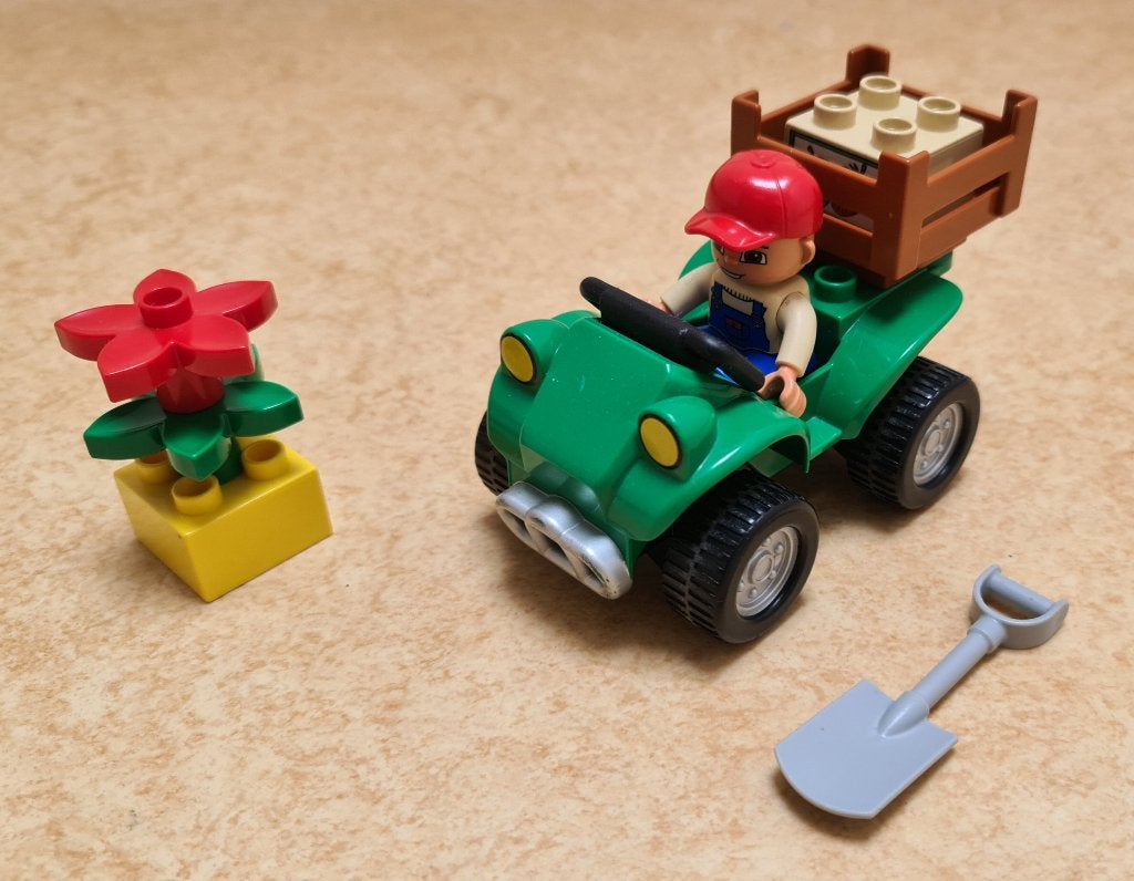 LEGO Duplo Boer op Quad, Ophalen of Verzenden, Zo goed als nieuw, Compleet, Duplo