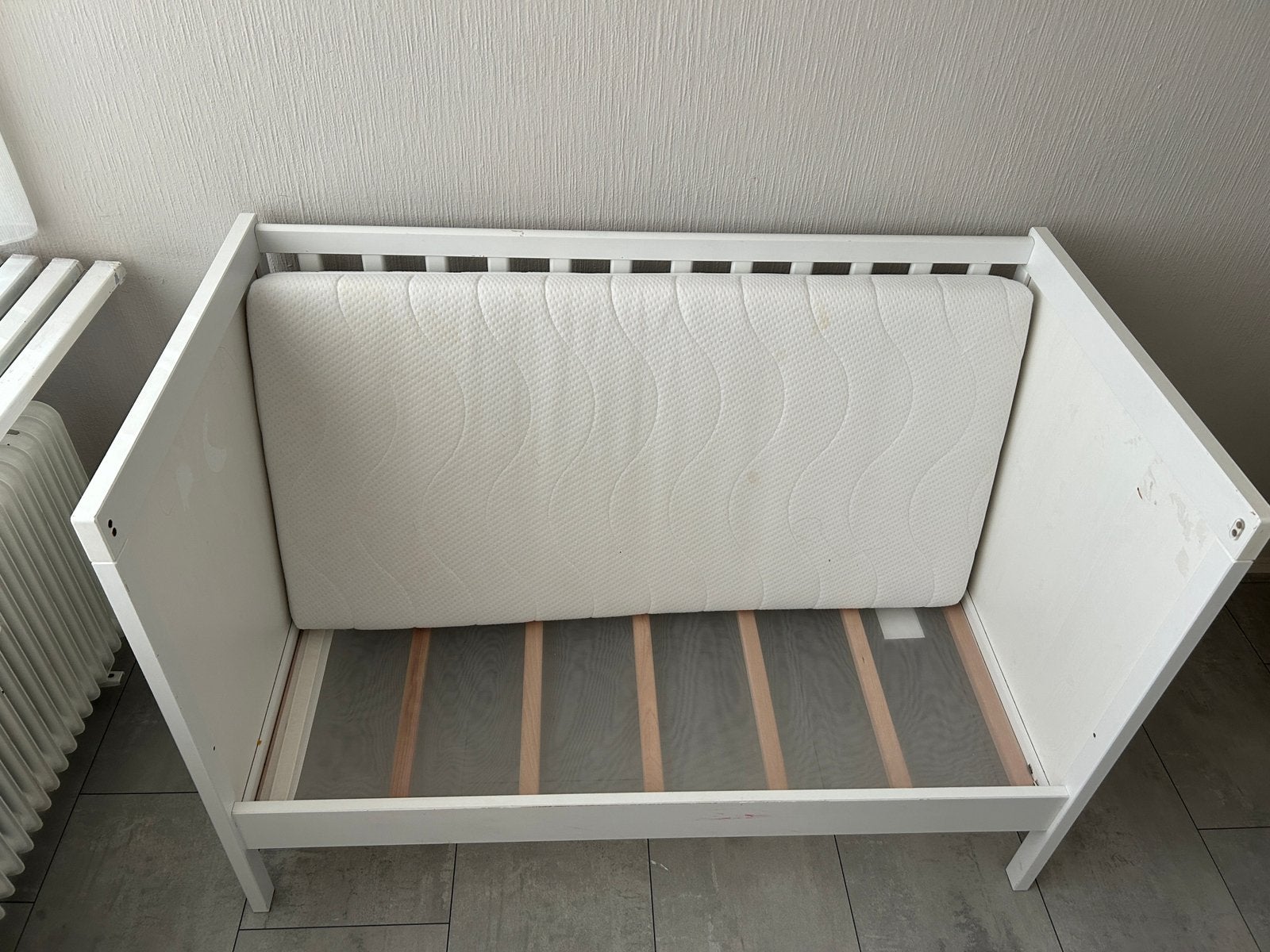 Babybed, Ophalen, Gebruikt, Minder dan 140 cm, Matras