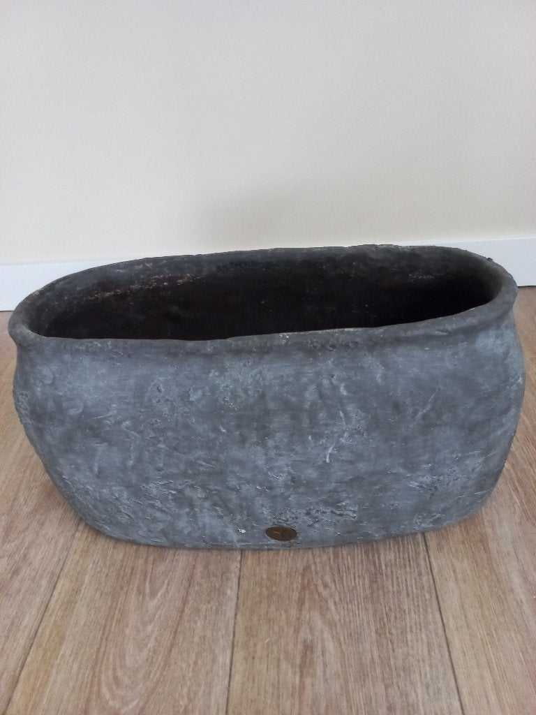 2 zware Brynxz bloempotten - Gebruikt, Gebruikt, Minder dan 40 cm, Aardewerk, Ophalen