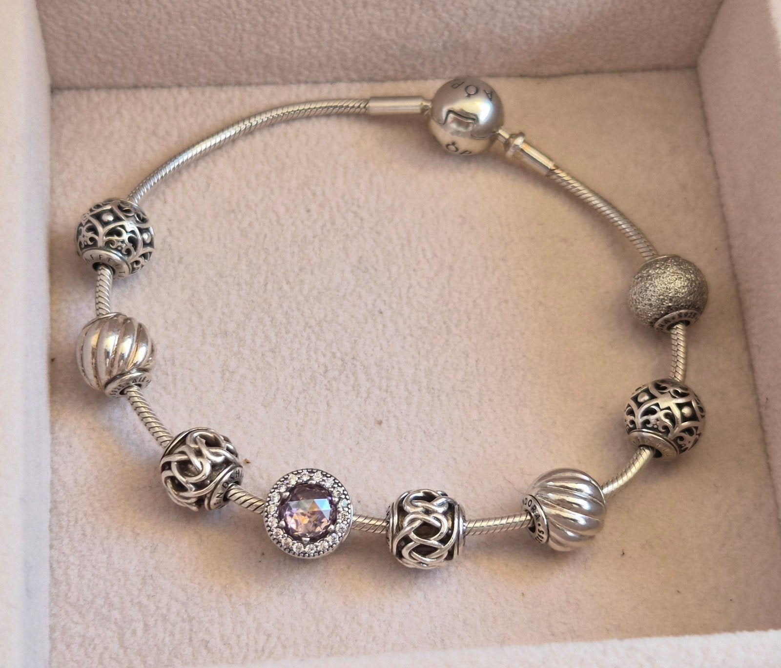 Pandora essence armband, Sieraden, Tassen en Uiterlijk, Armbanden, Ophalen of Verzenden, Zo goed als nieuw, Zilver, Zilver