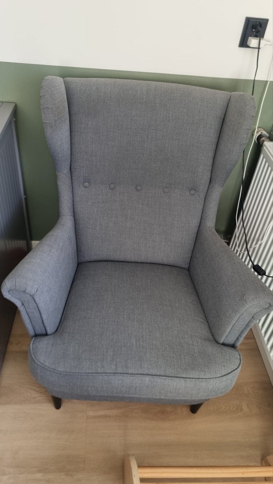 Ikea fauteuil Strandmon grijs, Ophalen
