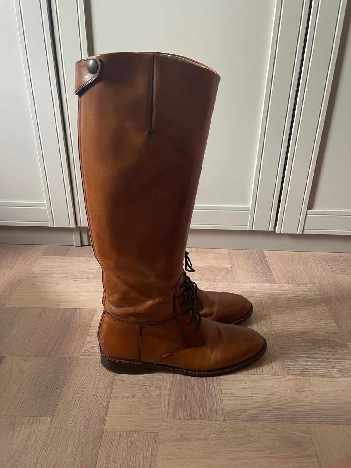 Franco Martini leren laarzen cognac, maat 40, Kleding | Dames, Schoenen, Hoge laarzen, Bruin, Ophalen of Verzenden, Gedragen