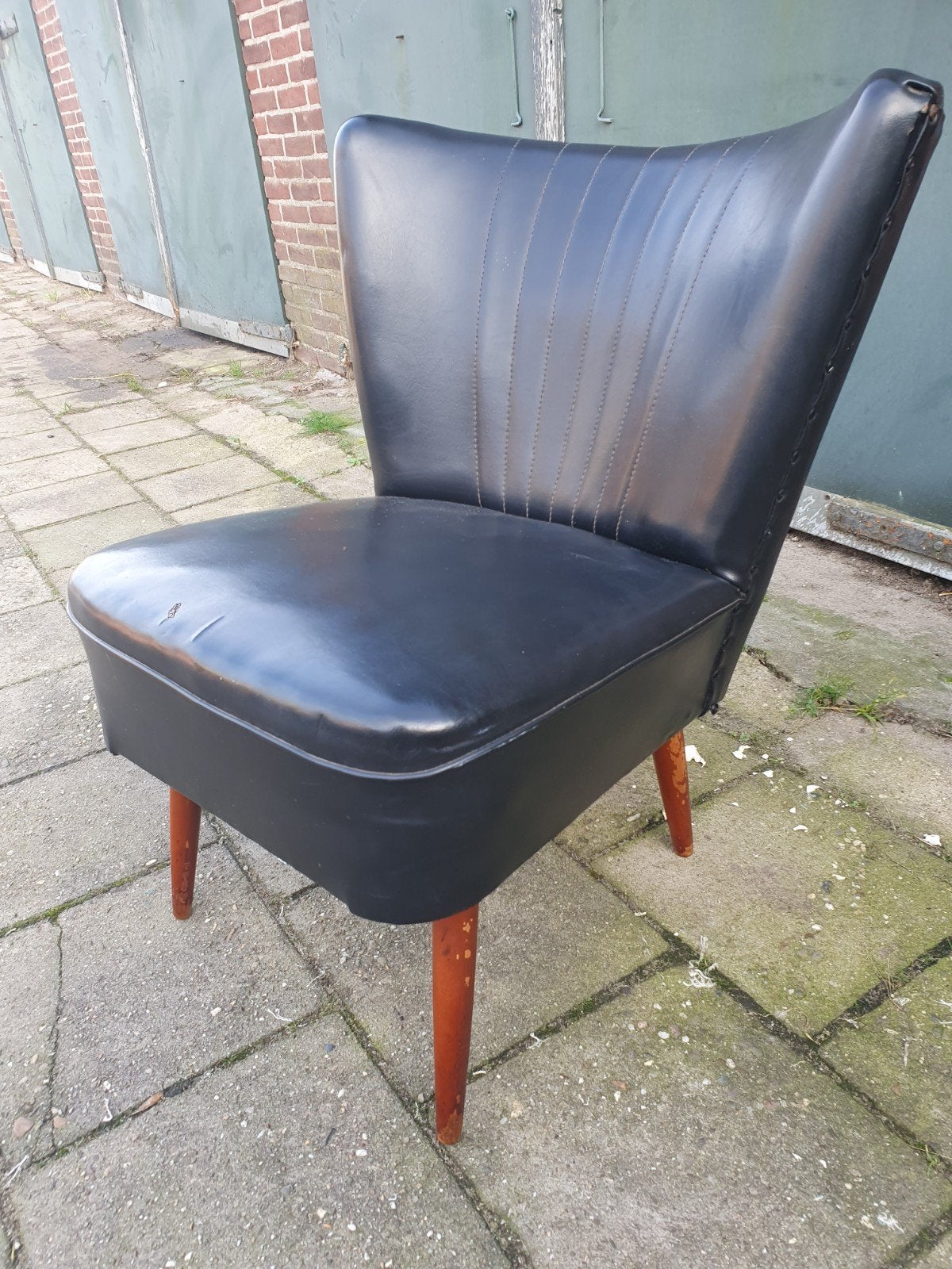Vintage club fauteui., Minder dan 50 cm, Gebruikt, Sixties, Ophalen