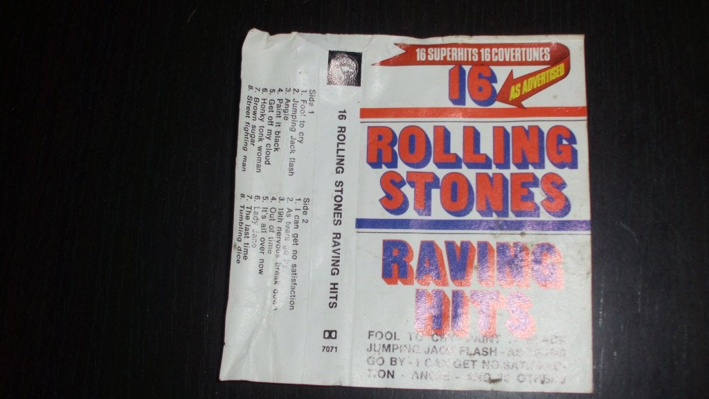 Cassette Bandje the Rolling Stones raving hits, Gebruikt, Wereldmuziek, 1 bandje, Ophalen of Verzenden