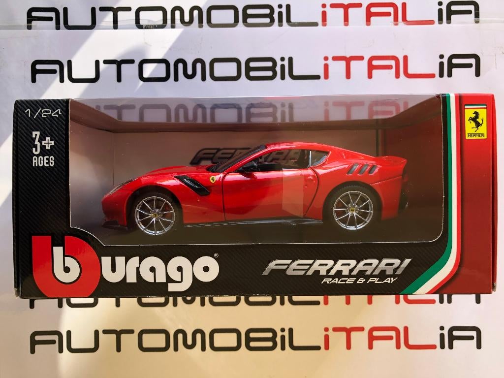 Ferrari F12 TDF rosso BBurago 1:24, Ophalen of Verzenden, Nieuw, Auto, Bburago