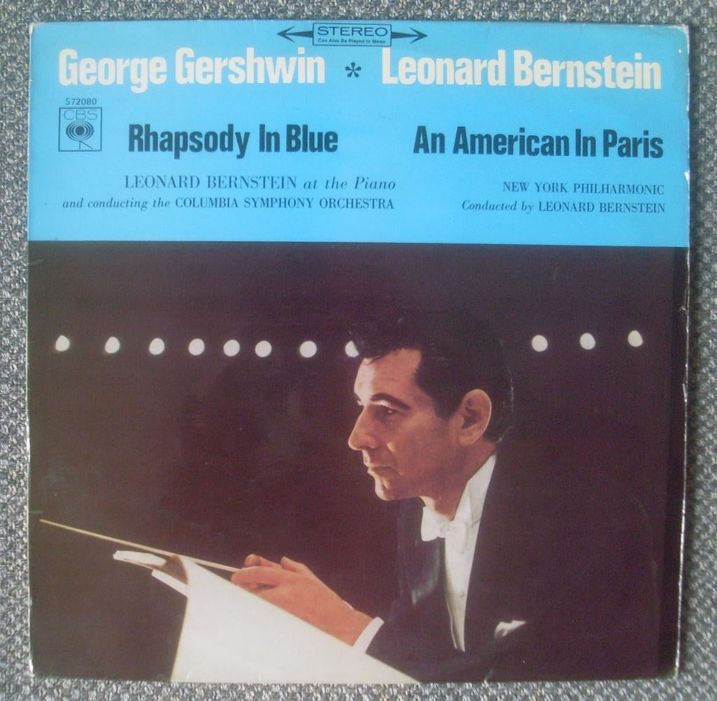 Gershwin Rhapsody in Blue / American In Paris - Bernstein LP, Gebruikt, Modernisme tot heden, Ophalen of Verzenden, 12 inch