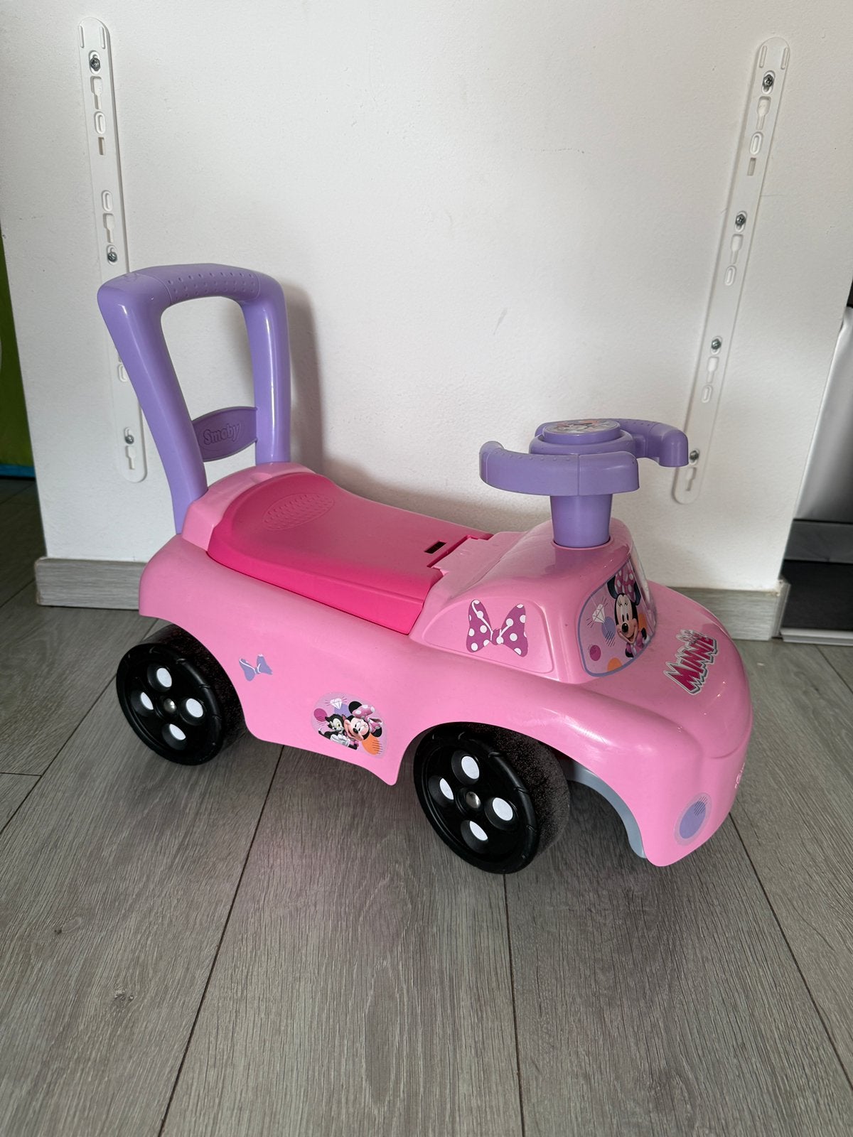 Smoby Minnie Mouse loopauto, Ophalen, Gebruikt