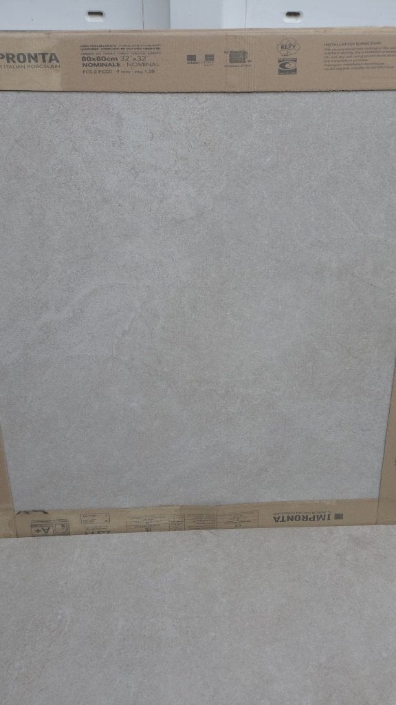 Cremekleurige tegel 80x80, Doe-het-zelf en Verbouw, Tegels, Ophalen, 60 cm of meer, Nieuw, 5 tot 10 m²