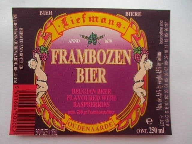 bieretiket Belgie 10-7 (F9) liefmans, Ophalen of Verzenden, Gebruikt, Overige typen, Overige merken