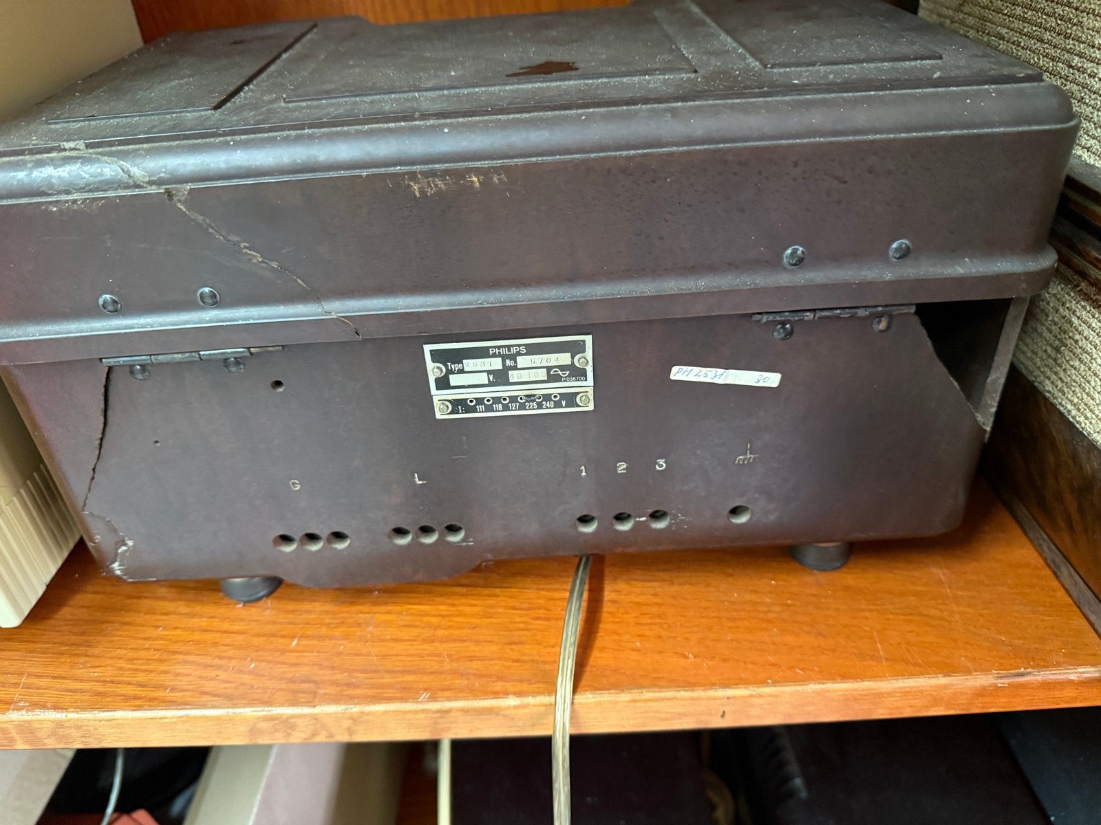 Philips Radio Model 2531 uit 1932 - Antieke Buizenradio, Ophalen