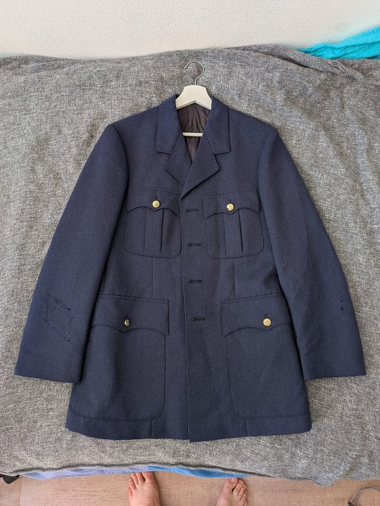 Vintage Luchtmacht Uniform Jas - Monetex 1985, Ophalen of Verzenden, Luchtmacht, Nederland, Kleding of Schoenen