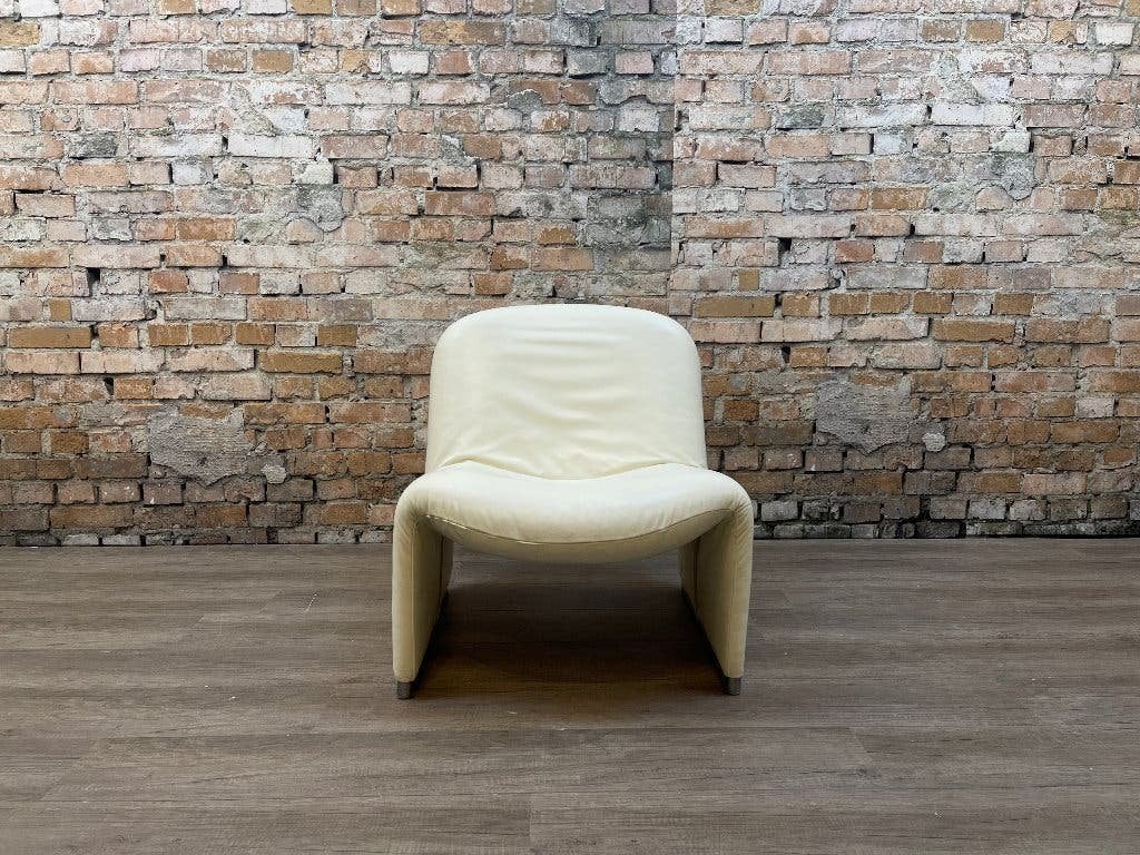 Artifort Alky Fauteuil – Wit Leer | Giancarlo Piretti