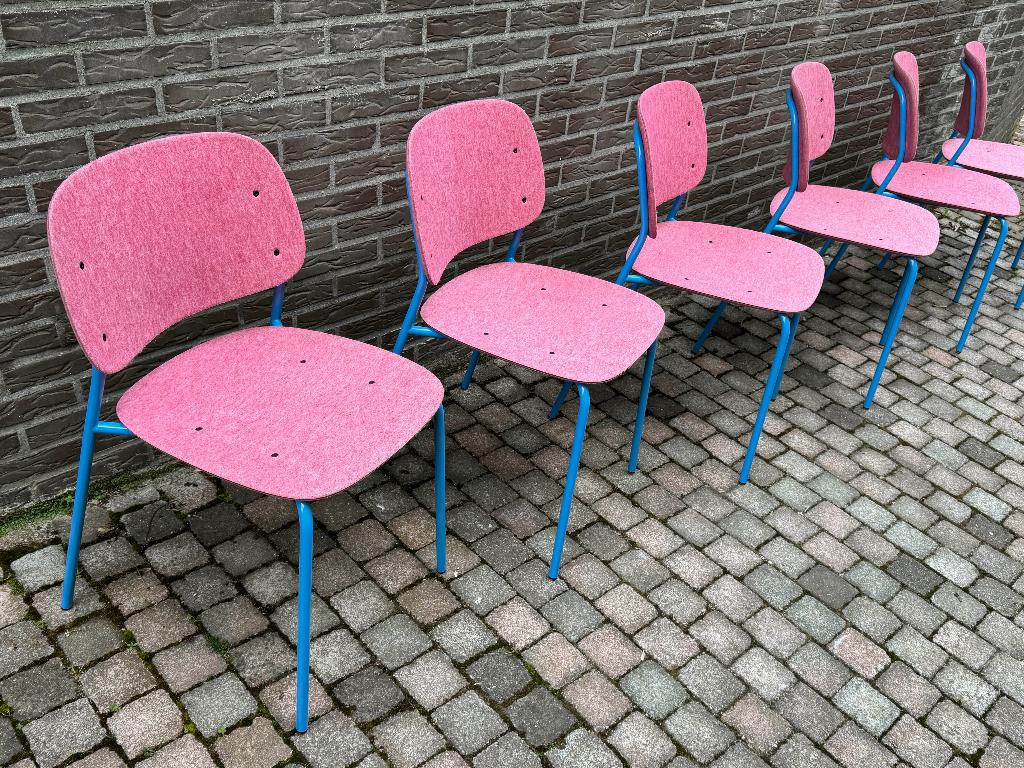 De Vorm design stoelen Hale PET Felt Stack Chair ZGAN, Overige kleuren, Ophalen of Verzenden, Zo goed als nieuw, Vijf, Zes of meer stoelen