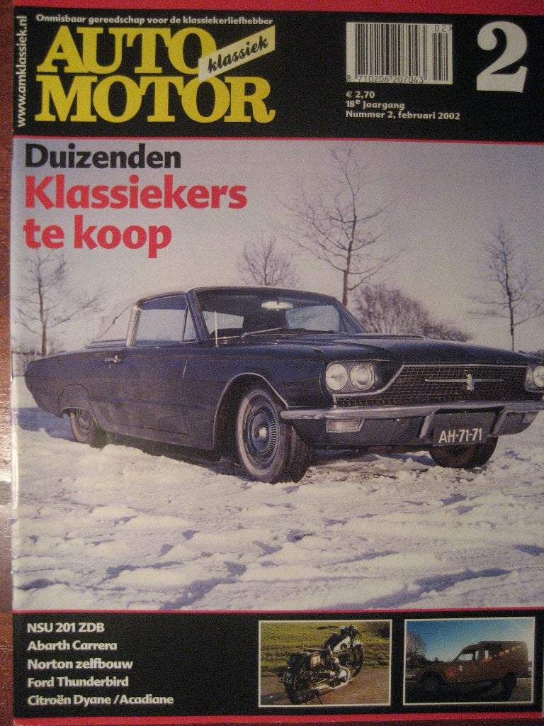 Auto Motor Klassiek 2 2002 Citroën Dyane / Acadyane, Abarth, Boeken, Auto's | Folders en Tijdschriften, Ophalen of Verzenden, Nieuw