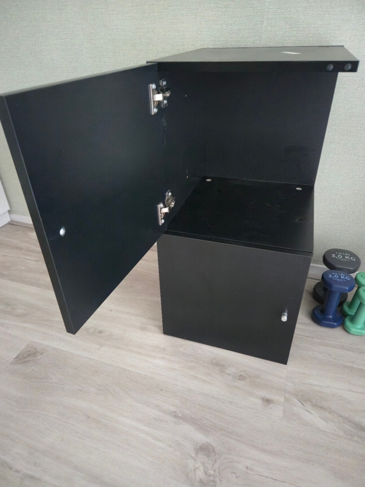 2x Zwarte deuren voor IKEA Expedit kast, Huis en Inrichting, Ophalen, Gebruikt