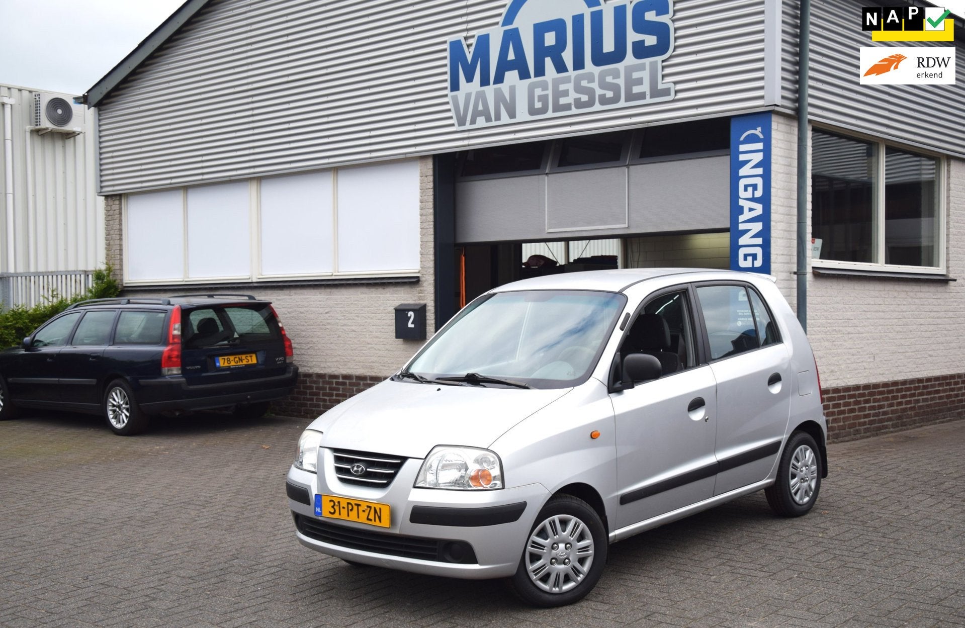 Hyundai Atos 1.1i Active met nieuwe Apk 59 pk, Auto's, Voorwielaandrijving, Stof, Gebruikt, 31 €/maand