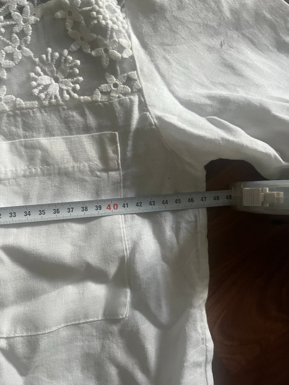 Made in Italy aparte linnen kantblouse ,maat M(40, Ophalen of Verzenden