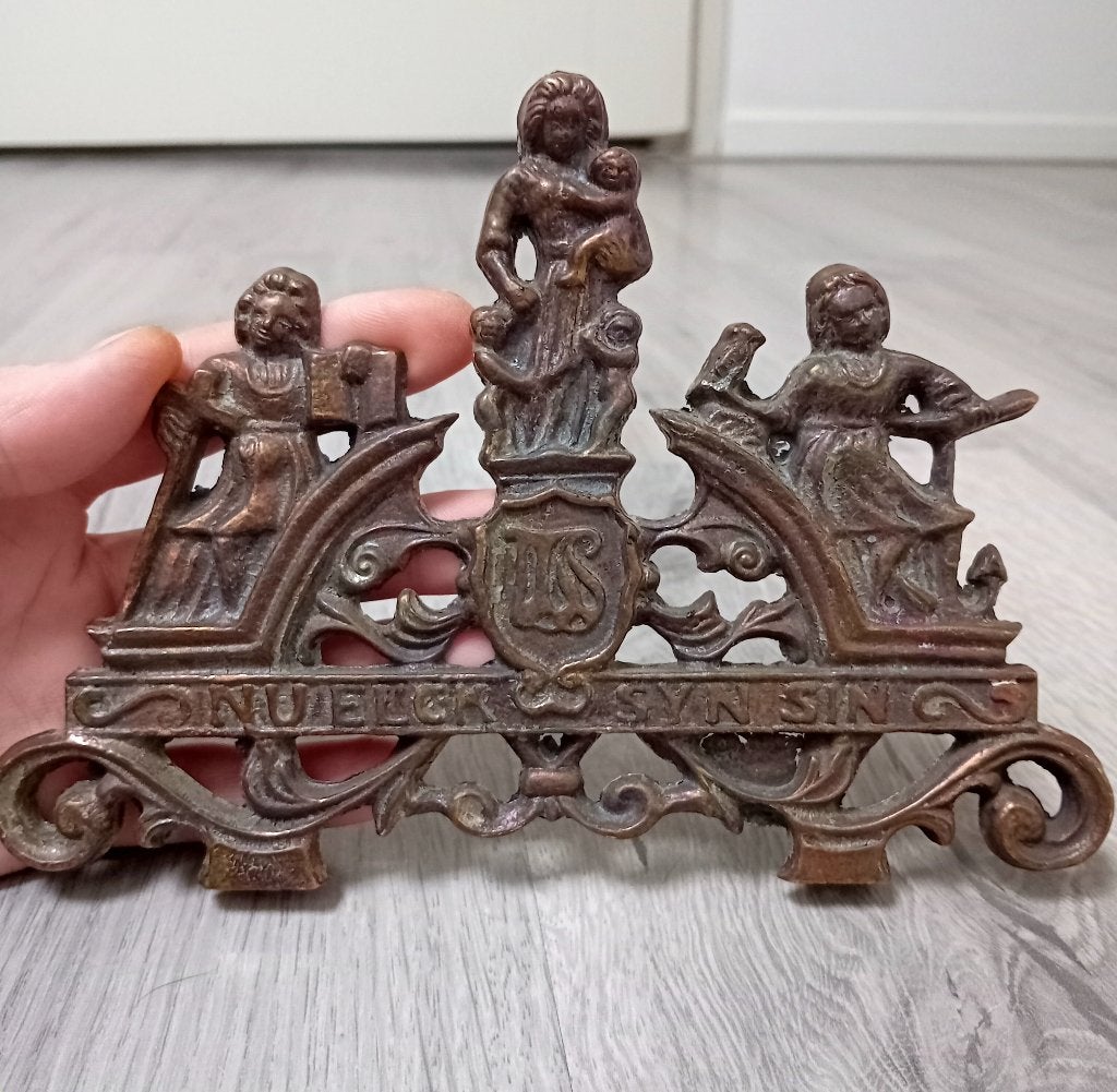 zaanse klok plaquette nu elck syn sin, Verzenden