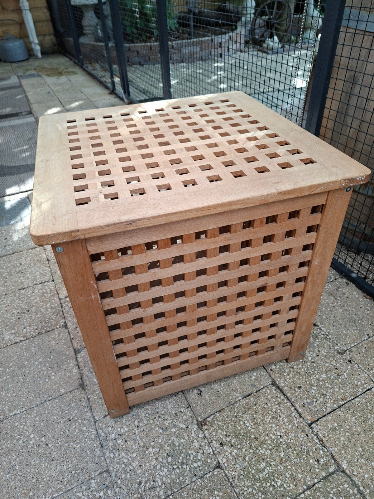 Ikea houten box met deksel, Huis en Inrichting, Woonaccessoires | Kisten, Ophalen, Overige materialen, Minder dan 50 cm, Gebruikt
