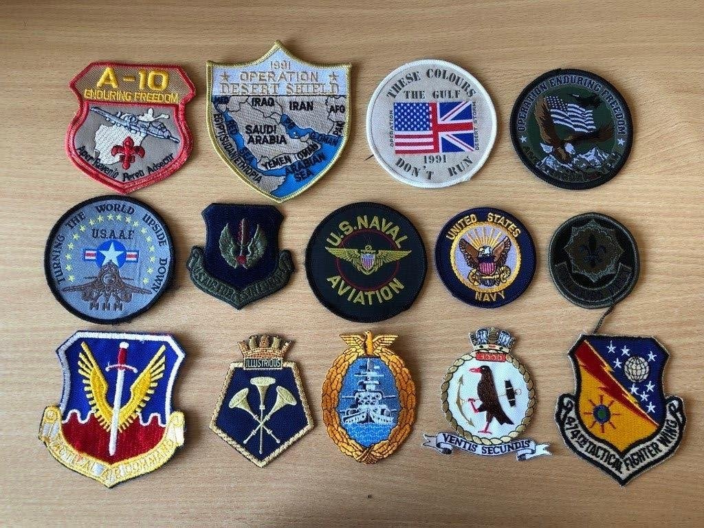 Mouwemblemen en (uitzend)badges Amerikaanse Krijgsmacht, Verzamelen, Ophalen of Verzenden, Landmacht, Amerika, Embleem of Badge