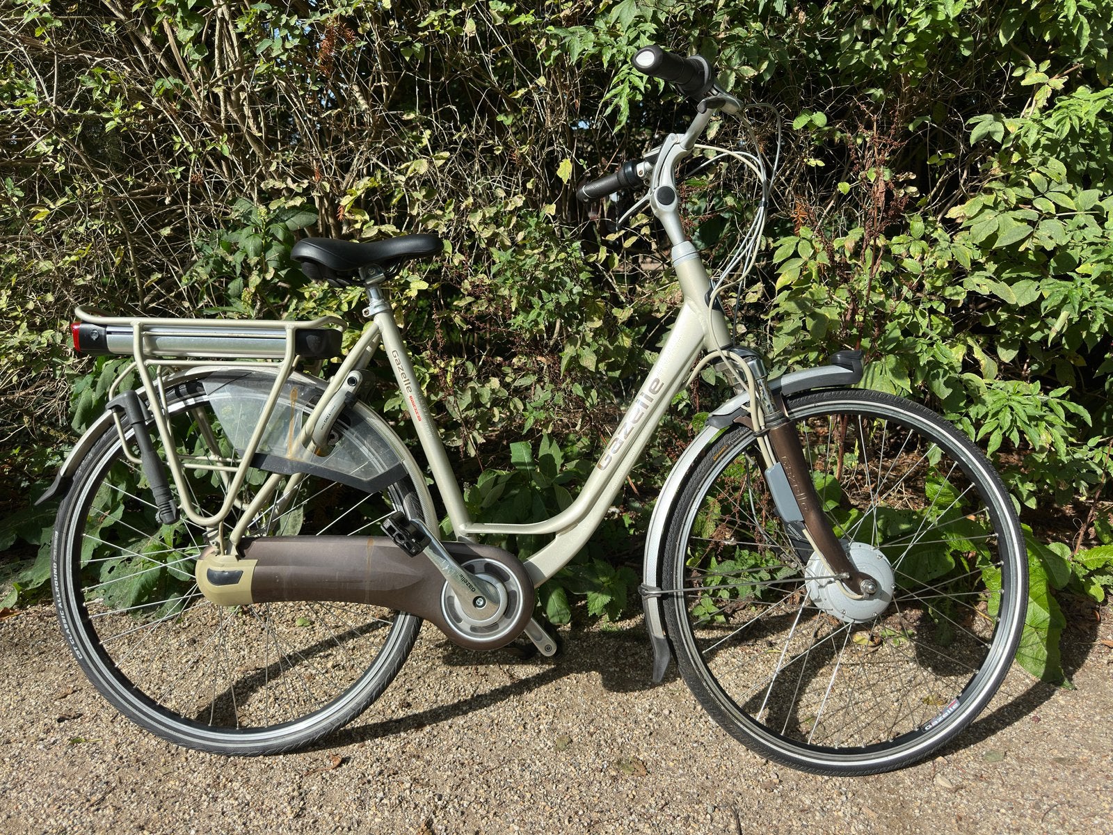 Gazelle innergy elektrische damesfiets met 13ah 468wh accu, Ophalen, Zo goed als nieuw, 50 km per accu of meer, 55 tot 59 cm