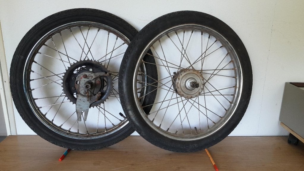 Puch Maxi spaakwielenset, Fietsen en Brommers, Brommeronderdelen | Puch, Gebruikt, Overige typen, Ophalen