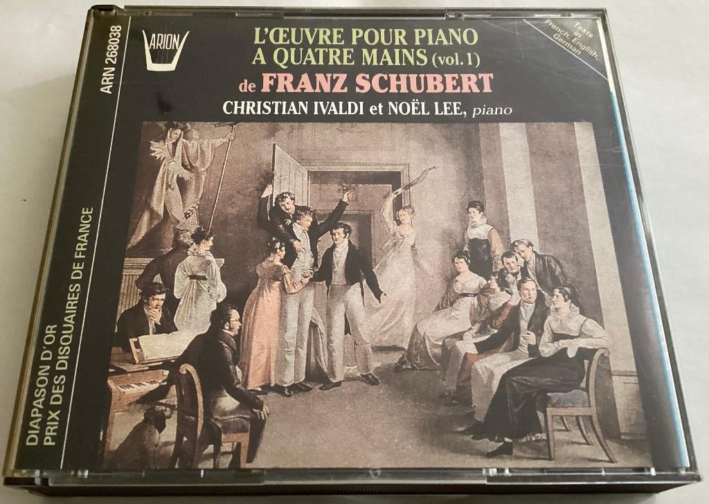 Schubert l' oevre pour piano a quatre mains dubbel CD, Ophalen of Verzenden, Romantiek, Gebruikt, Kamermuziek