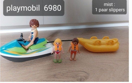 Playmobil 6980 waterscooter met banaan en figuren, Ophalen of Verzenden, Zo goed als nieuw