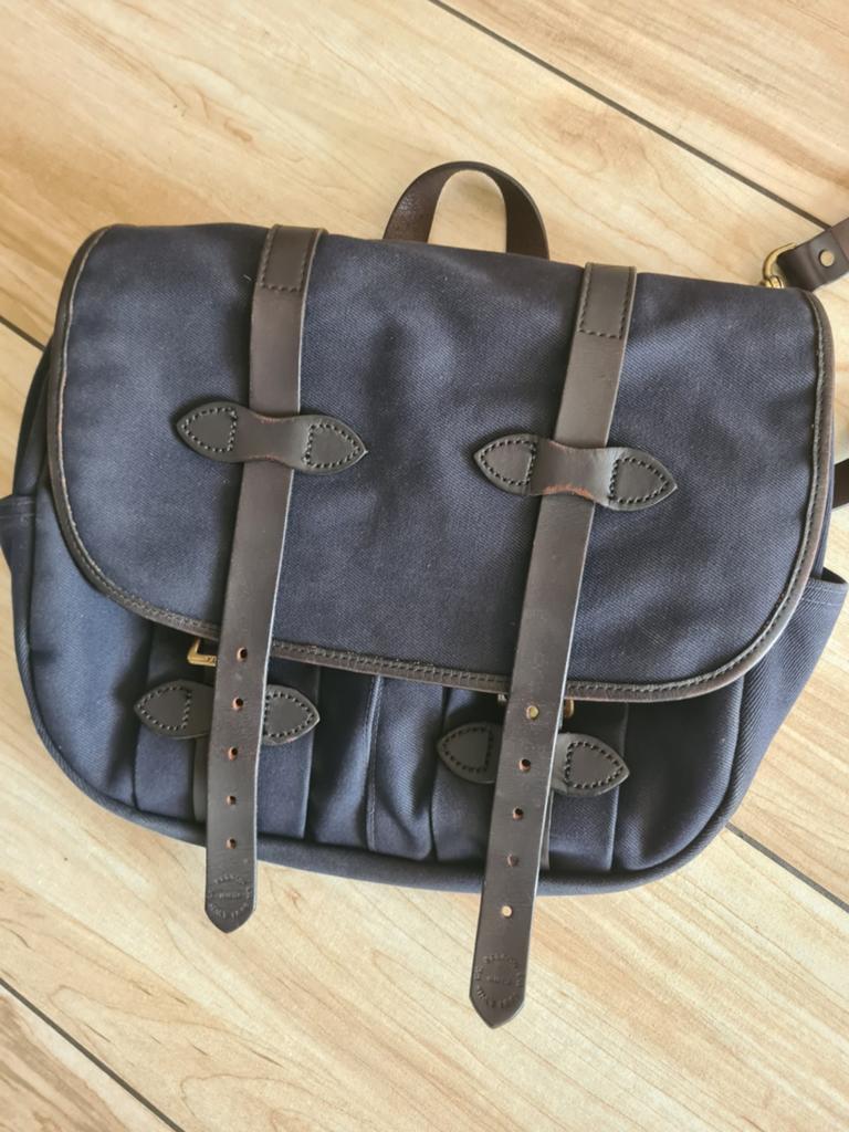 Filson Rugged Twill Fieldbag medium - Navy, Ophalen of Verzenden, Zo goed als nieuw, Blauw, Overige merken