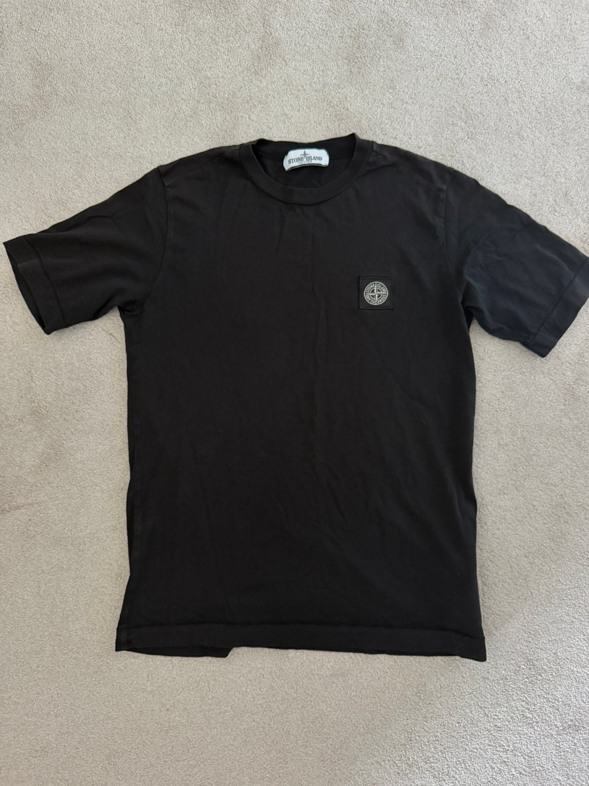 Stone island shirt kind zwart maat 10, Ophalen of Verzenden, Zo goed als nieuw, Jongen, Shirt of Longsleeve