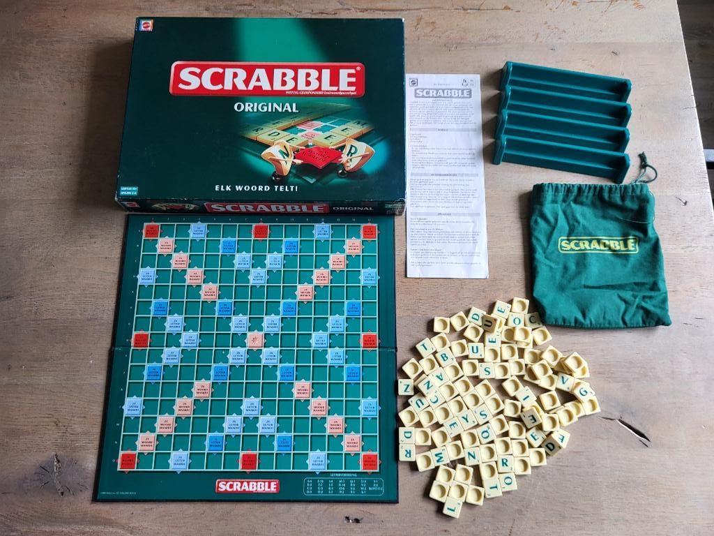 spel Scrabble original, Hobby en Vrije tijd, Gezelschapsspellen | Bordspellen, Een of twee spelers, Ophalen of Verzenden, Gebruikt