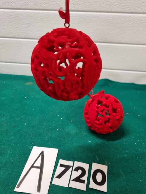 kerstballen open rood groot[a720], Ophalen of Verzenden, 'T Olde Gre-j, Info@toldegrej.nl, Endepoelstraat 20f Didam