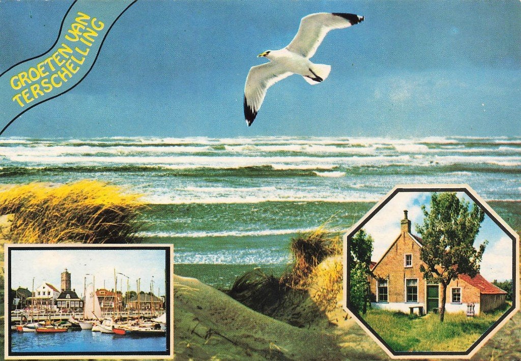 Groeten van Terschelling, Ophalen of Verzenden, 1980 tot heden, Gelopen, Waddeneilanden