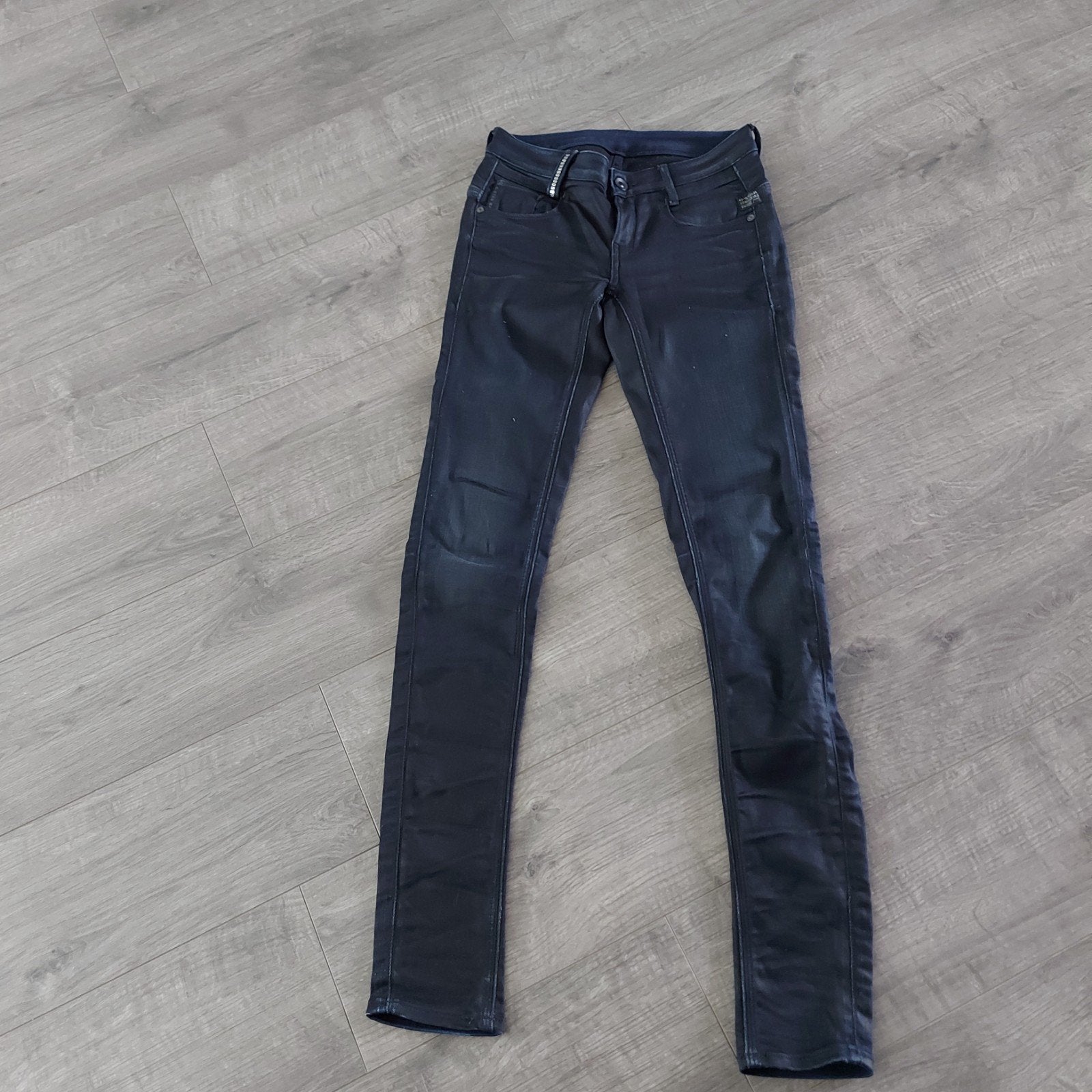 G-Star RAW Dames Jeans - Donkerblauw, Maat W25 L32, Blauw, Ophalen of Verzenden, Zo goed als nieuw, W27 (confectie 34) of kleiner
