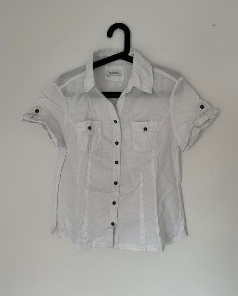 Dames blousje, wit. Maat m, Kleding | Dames, Verzenden, Zo goed als nieuw, Maat 38/40 (M), Wit