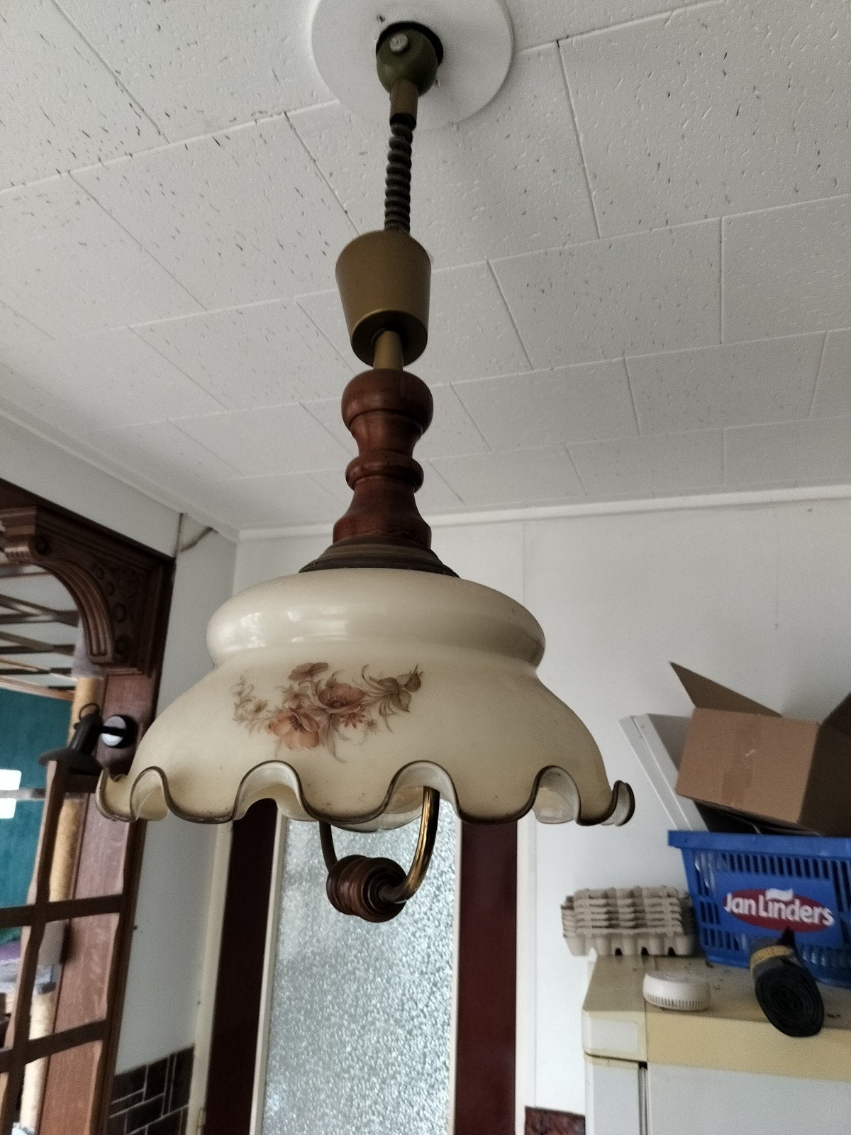 Vintege lamp, Huis en Inrichting, Ophalen of Verzenden, Gebruikt, E27 (groot)