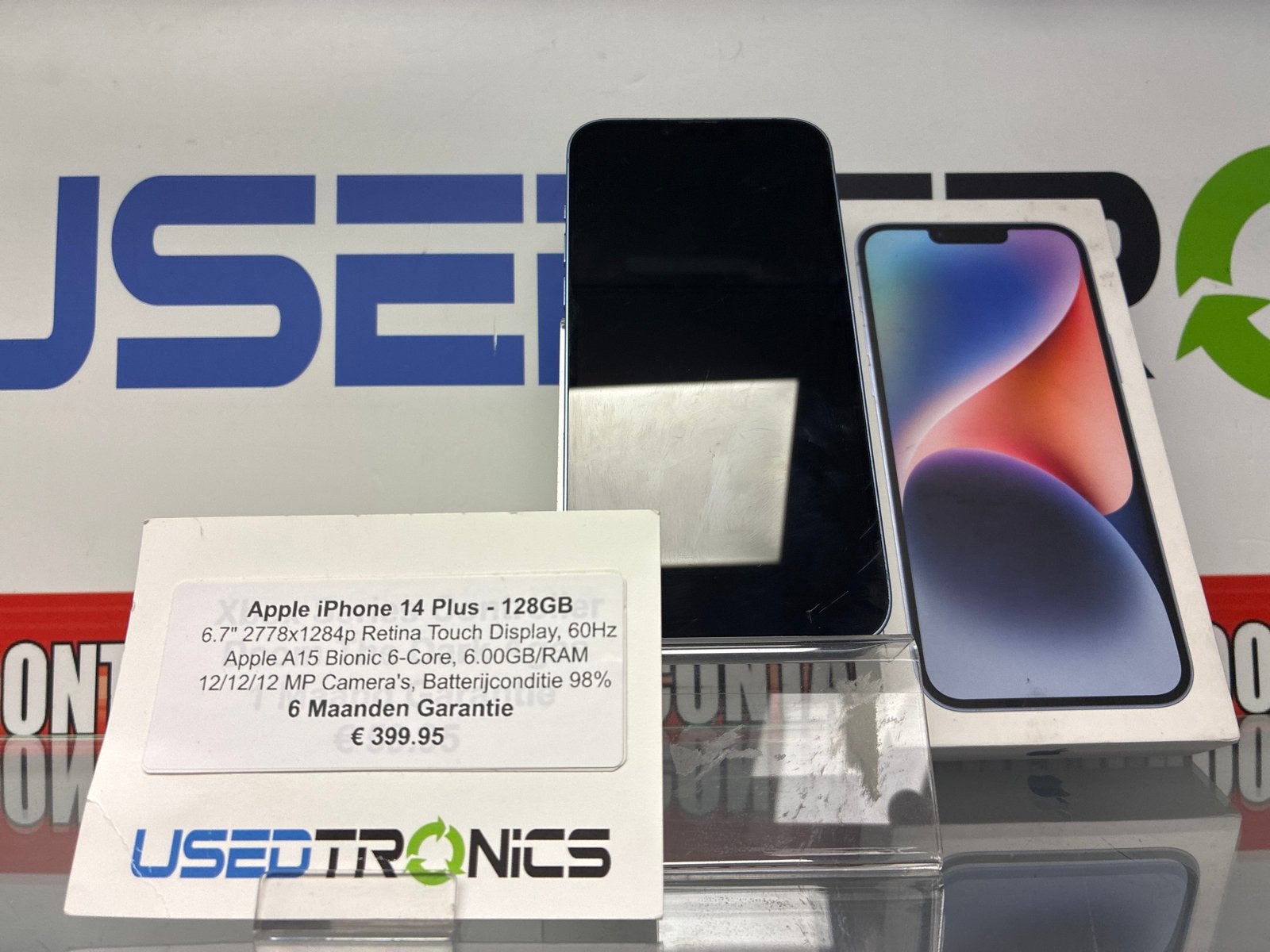 Apple iPhone 14 Plus - 128GB - Blauw - Zo goed als nieuw, 128 GB, IPhone 14 Plus, Blauw, Ophalen of Verzenden