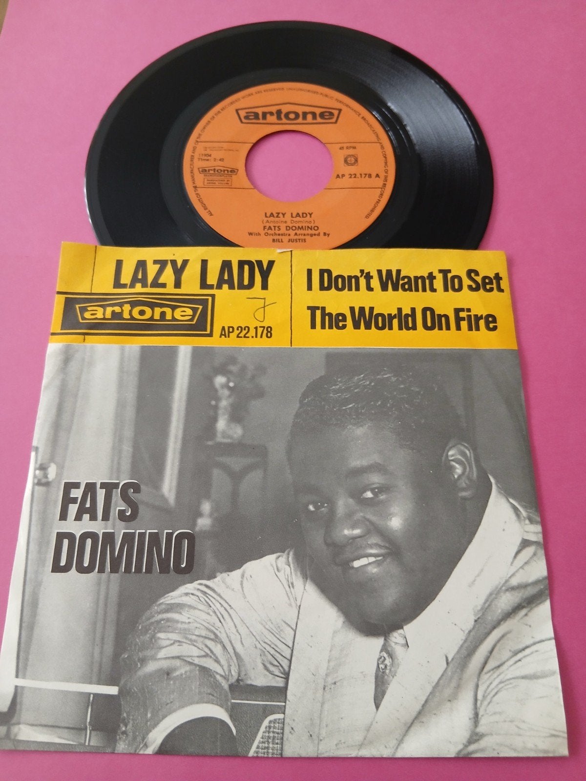 VINYL SINGLE   FATS DOMINO  1964, Overige formaten, Ophalen of Verzenden, Zo goed als nieuw, Poprock
