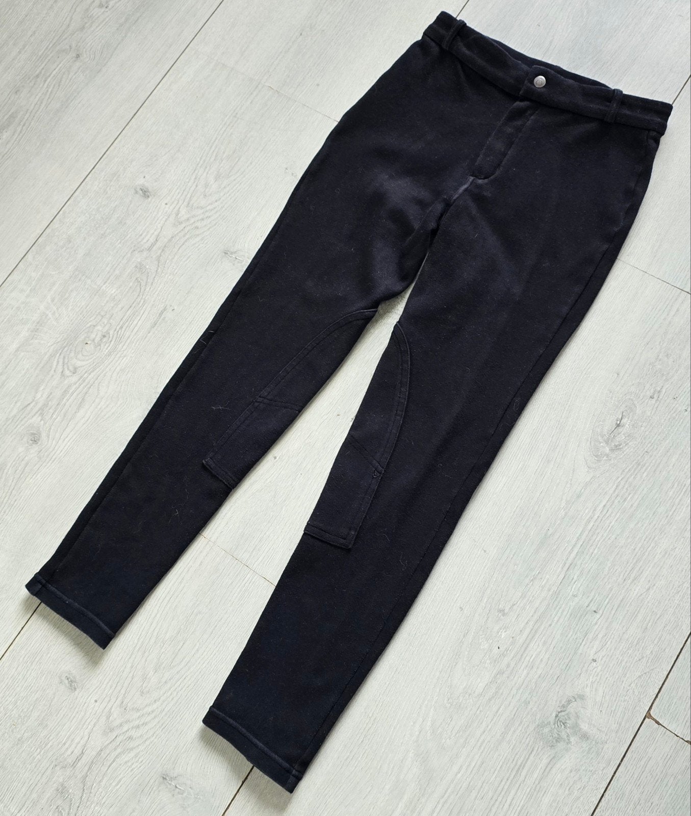 Zwarte Fouganza rijbroek - Maat 146/152, Dieren en Toebehoren, Paardrijkleding, Ophalen, Gebruikt, Kinderen, Bovenkleding